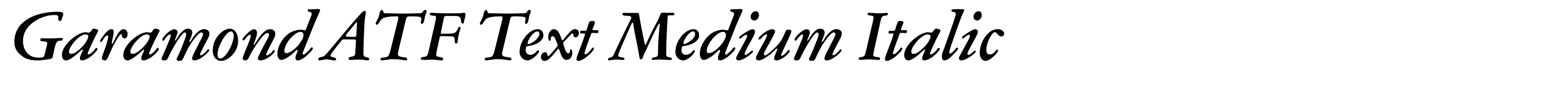 Garamond ATF Text Medium Italic